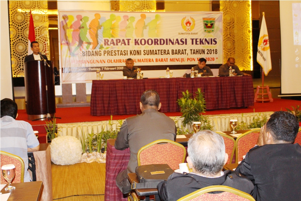 SYAIFUL BUKA RAKORNIS BIDANG BINPRES KONI SUMBAR  