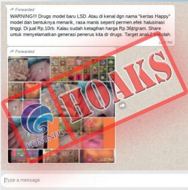 [Hoax] Kertas &lsquo;Happy&rsquo; LSD Beredar di Anak-Anak