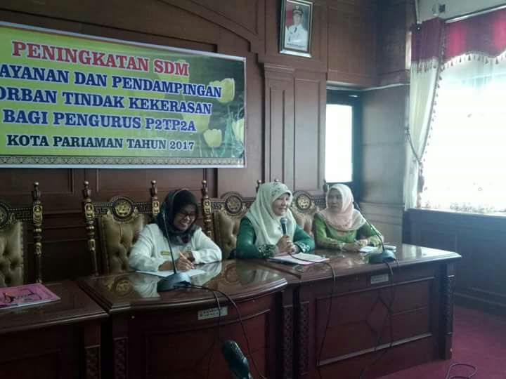 Ibu Nevi Irwan Prayitno Melakukan Pembinaan P2TP2A di Kota Pariaman