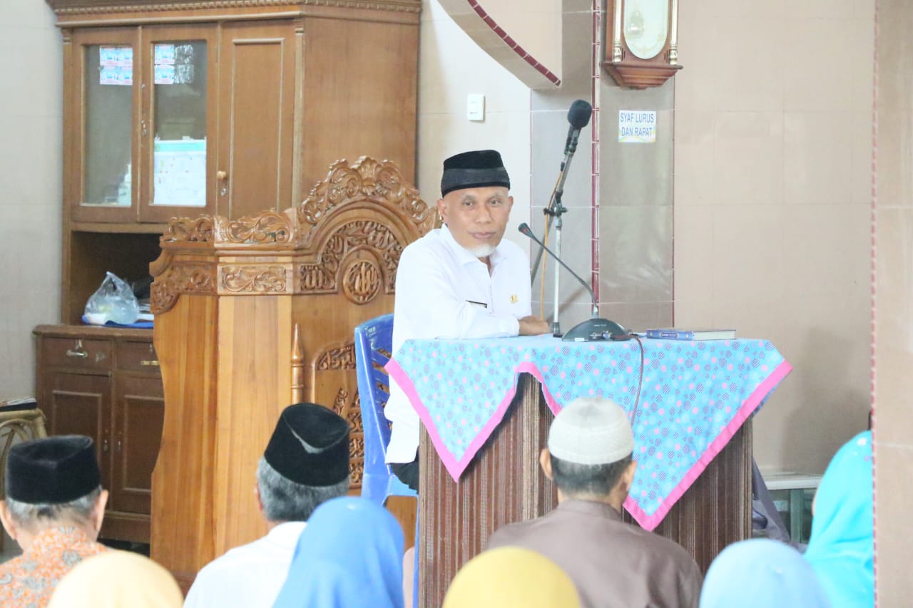 Beri Ceramah pada Pengajian Organisasi Muhammadiyah Lubeg, Buya Mahyeldi: Jangan Sampai Kita Terpecah Belah