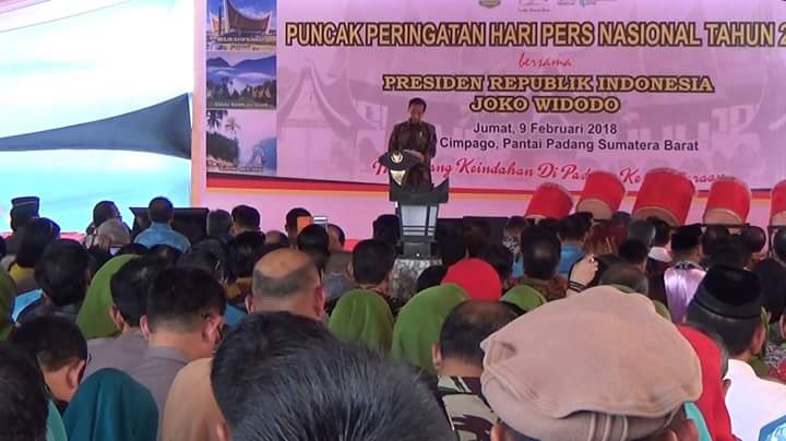 Presiden Jokowi Hadiri Peringatan Puncak HPN 2018