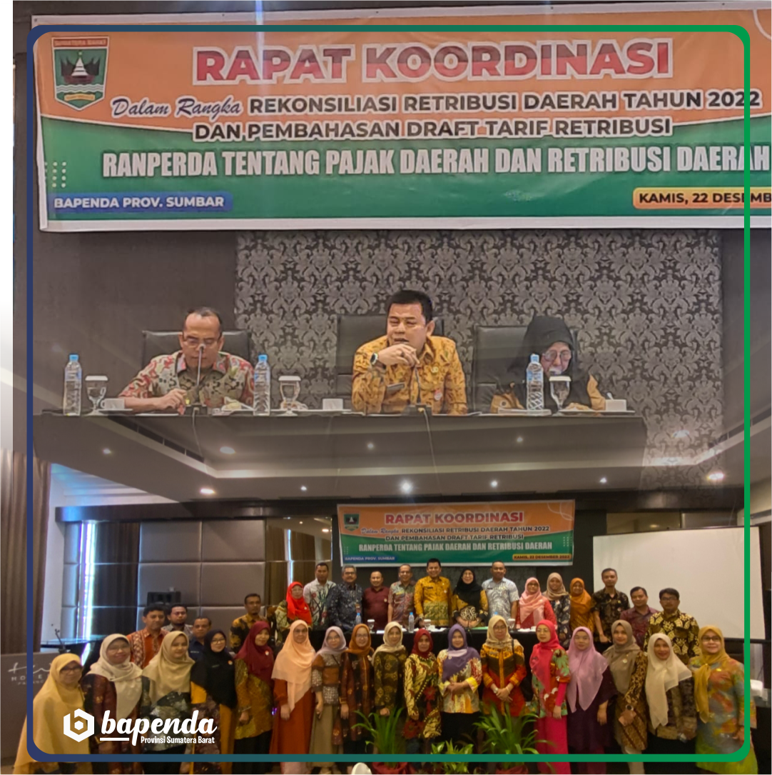 Kegiatan Rapat Rekonsiliasi  Realisasi Retribusi Daerah  Tahun 2022 Dan Pembahasan  Draf Tarif Retribusi