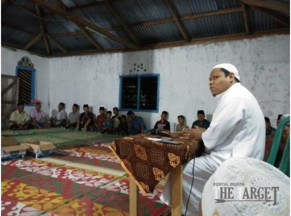 Warga Pulau Sangik Dharmasraya Adakan Pengajian Bersama 