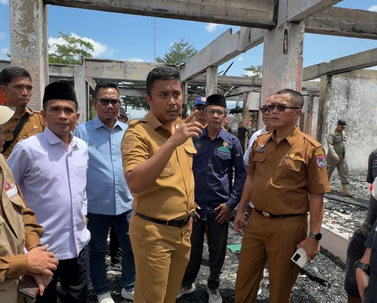 Pasca Kebakaran Hebat, Wagub Sumbar Tinjau Relokasi Pasar Payakumbuh 