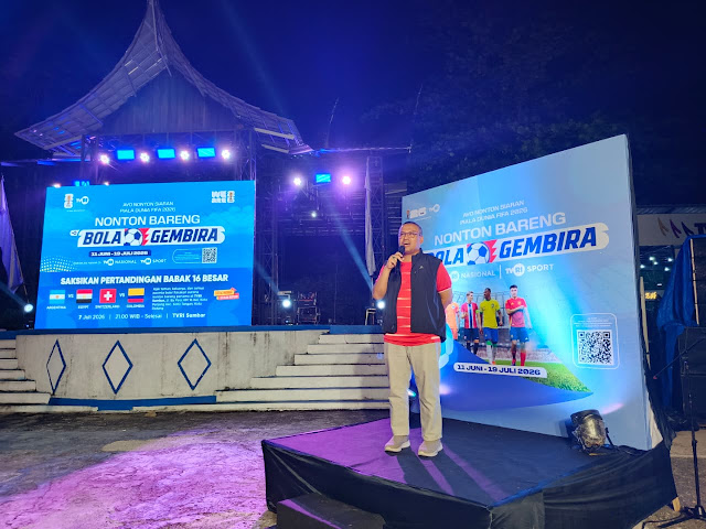 Riuh Nobar Piala Dunia di Sumbar, Sekdaprov: Saat Sepak Bola Satukan Masyarakat
