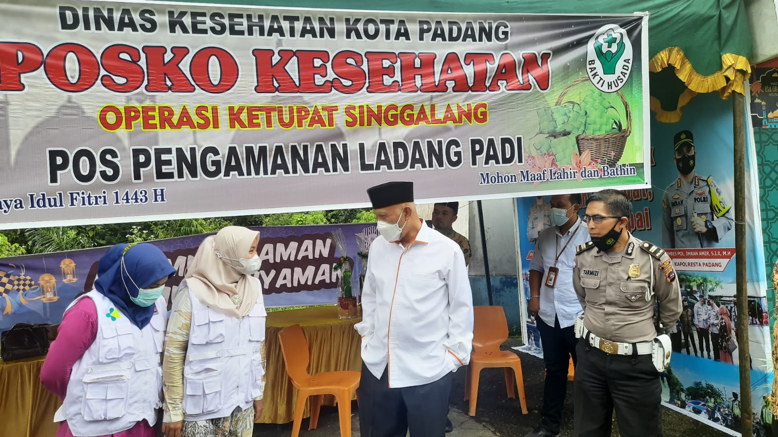 H+1 Idul Fitri, Gubernur Sumbar Tinjau Posko Pengamanan Lebaran