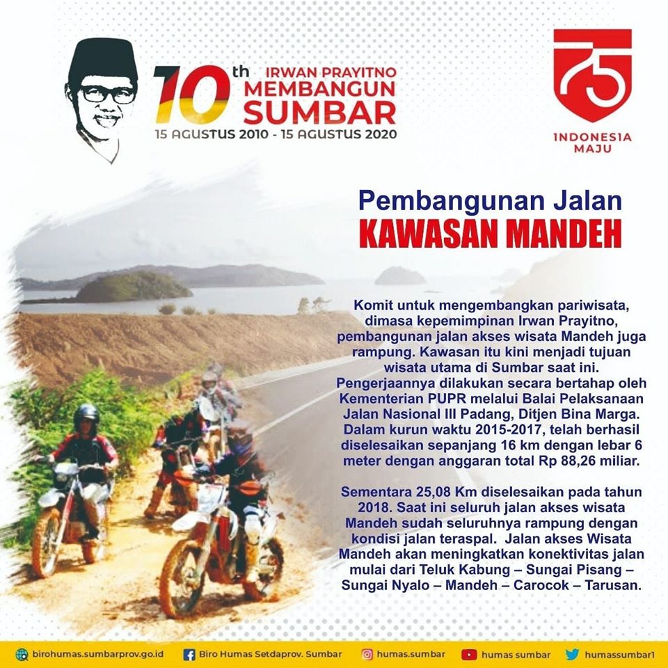 Pembangunan Jalan Akses kekawasan Mandeh