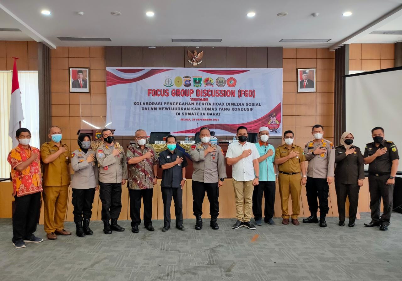 Kolaborasi Cegah Hoax, Polda Sumbar Gandeng Forkompimda, hingga Akademisi
