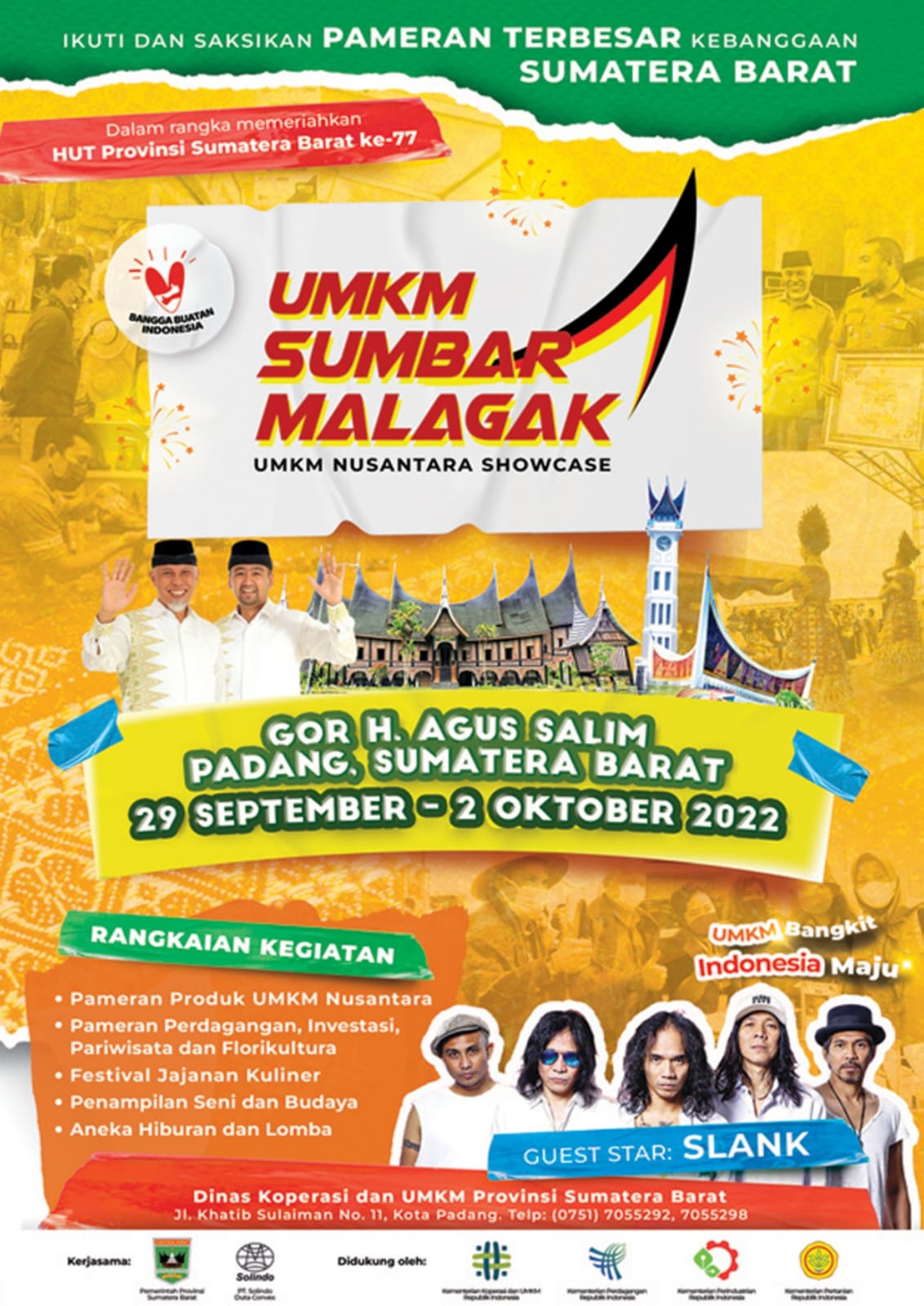Himbauan Partisipasi Pada Pameran UMKM Sumbar Malagak