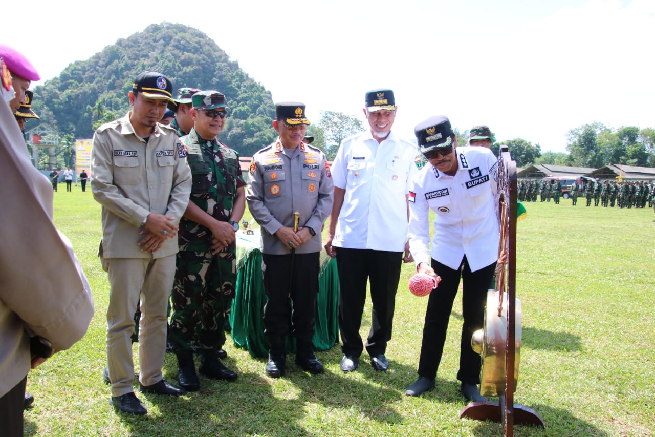 TMMD Ke-116 Resmi Dibuka,  Ruas Jalan Sepanjang 8,2 Km di Nagari Sitanang - Ampalu Dibangun