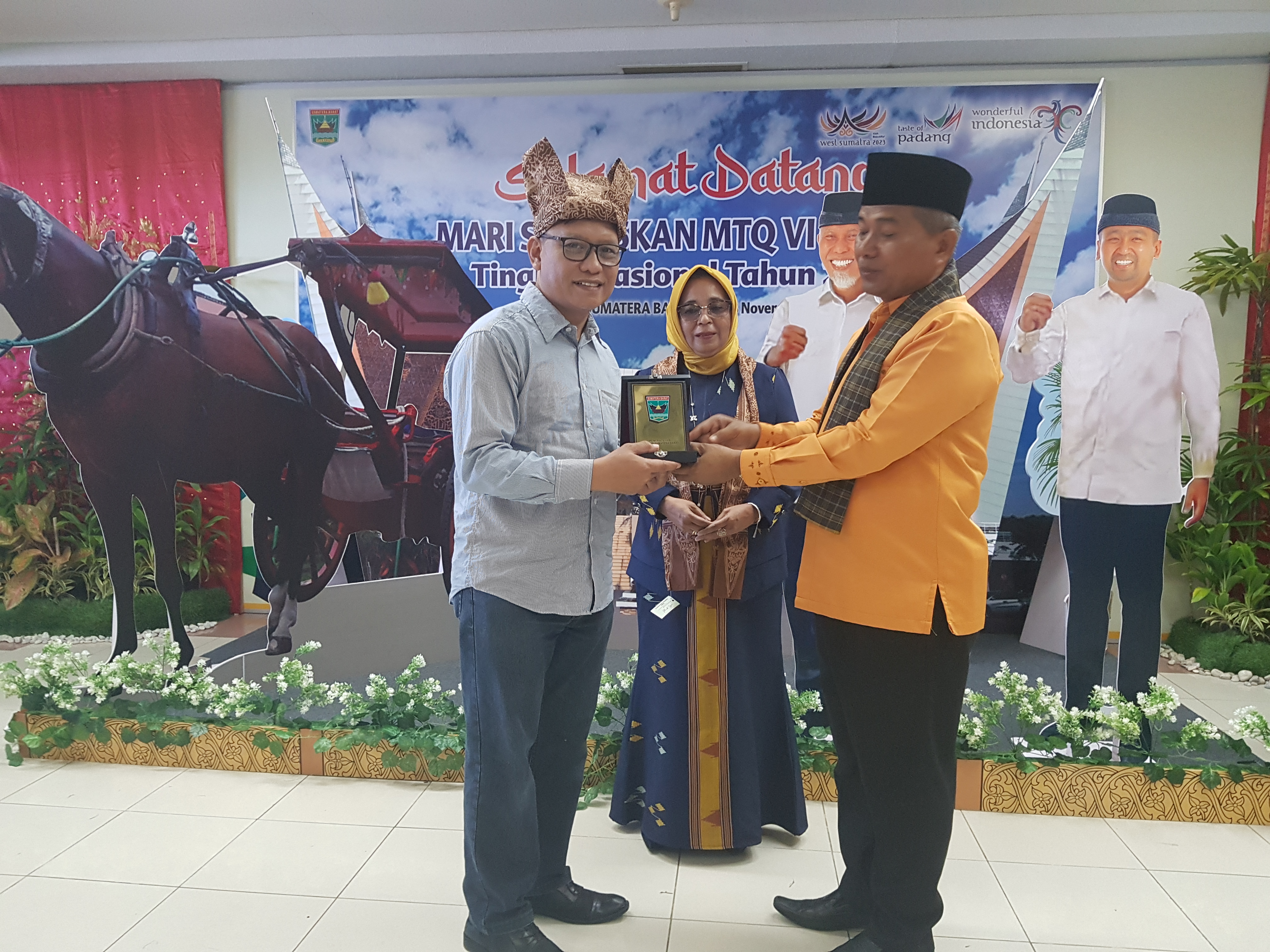 Kafilah MTQ Korpri Provinsi Sultra Tiba di BIM, Disambut Kadis PMD Sumbar