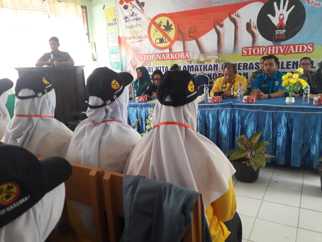 ALANDA SYARIEF:PELATIHAN DESIMINASI  BAHAYA NARKOBA SANGAT POSITIF BAGI PEMUDA 