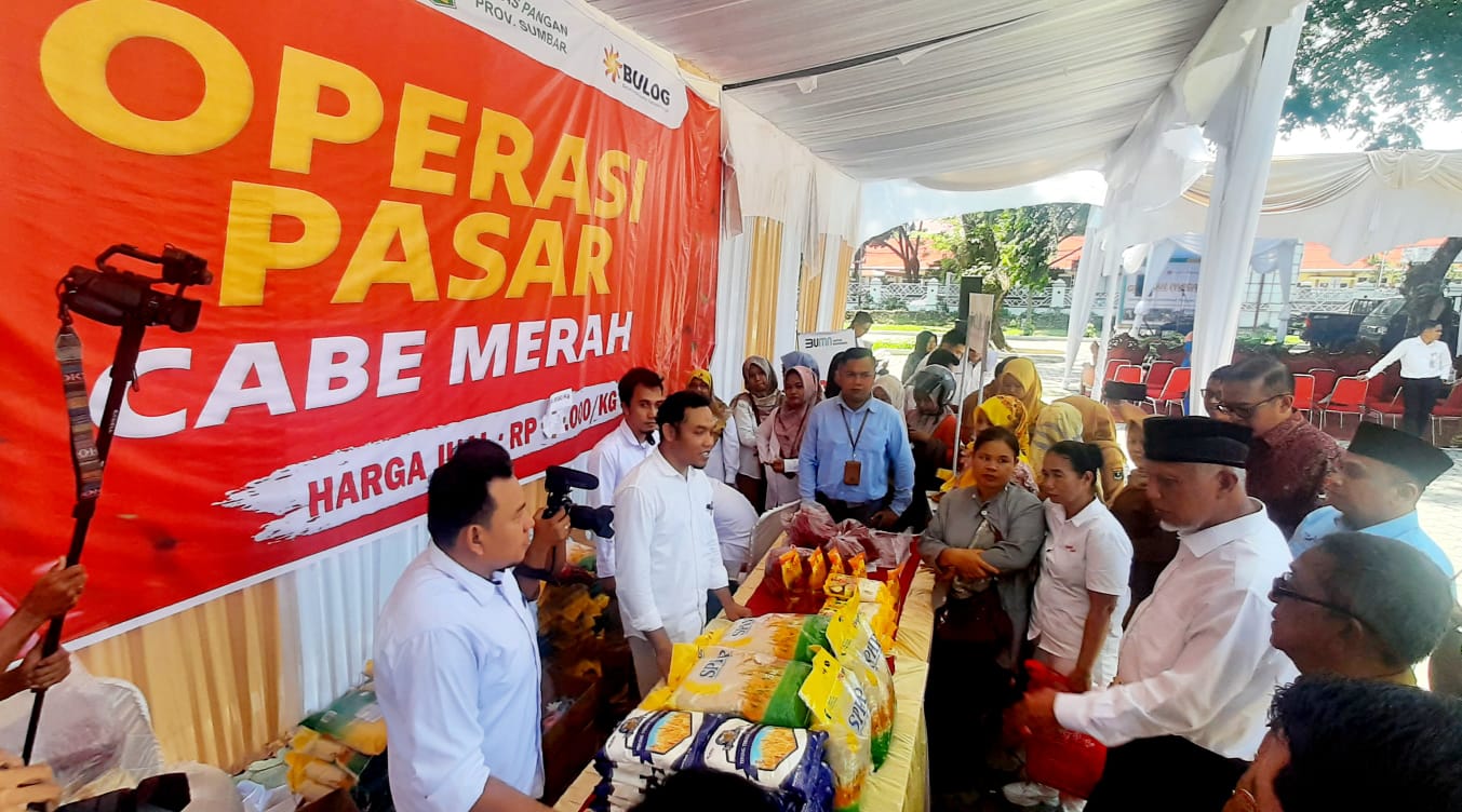 Tekan Lonjakan Harga Cabe, Pemprov Sumbar Gelar Gerakan Pangan Murah dan Operasi Pasar Cabe Merah 