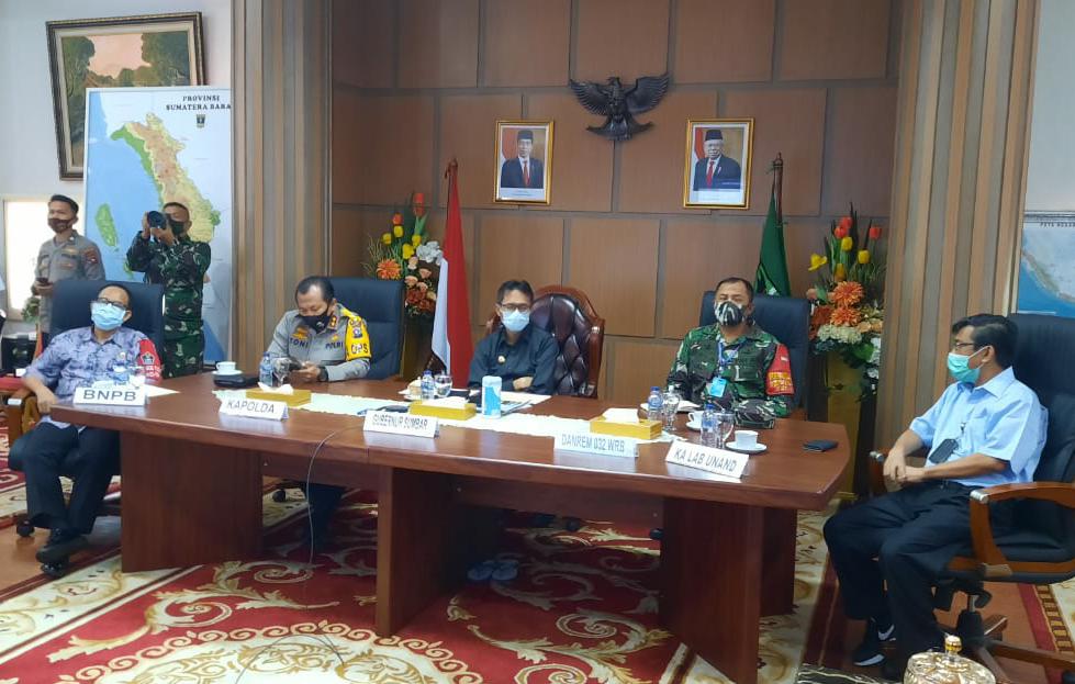 Gubernur Ikuti Rapat Gugus Tugas Covid-19 bersama Presiden RI