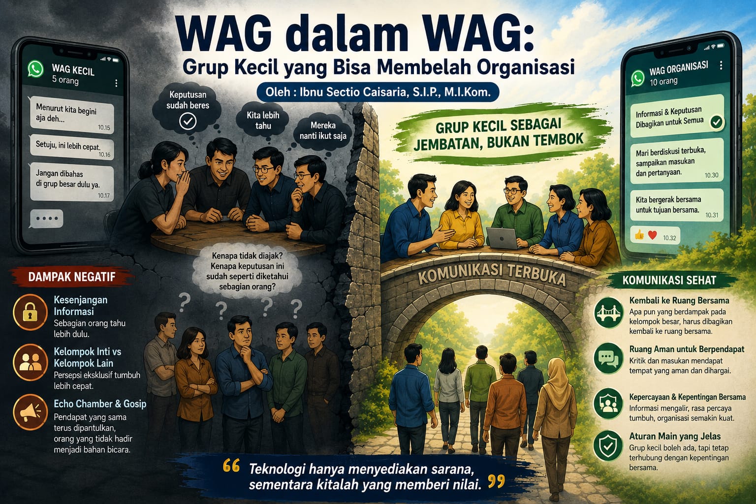 WAG dalam WAG: Grup Kecil yang Bisa Membelah Organisasi