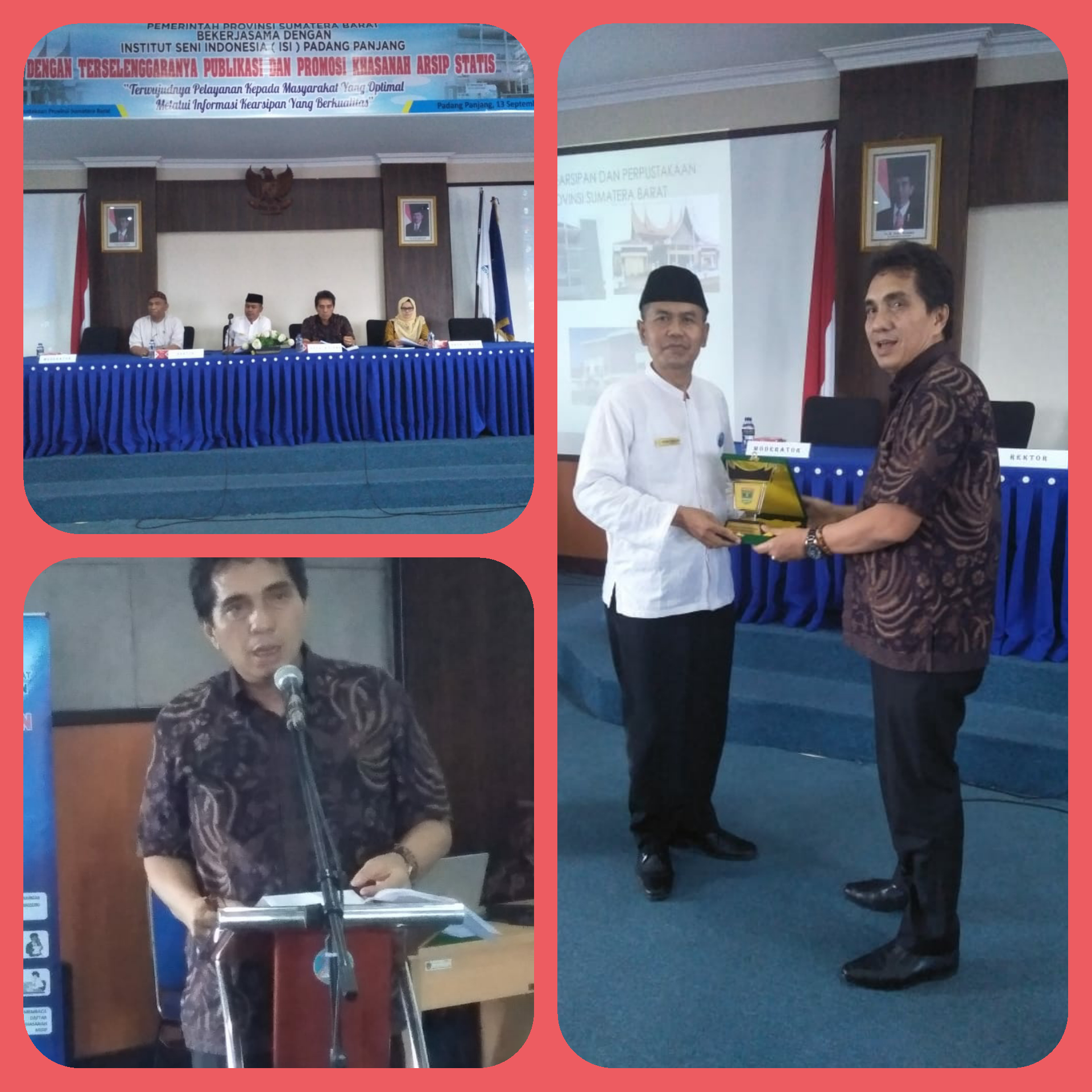 Sosialisasi dan Publikasi Khasanah Arsip Statis pada Institut Seni Indonesia Kota Padang Panjang