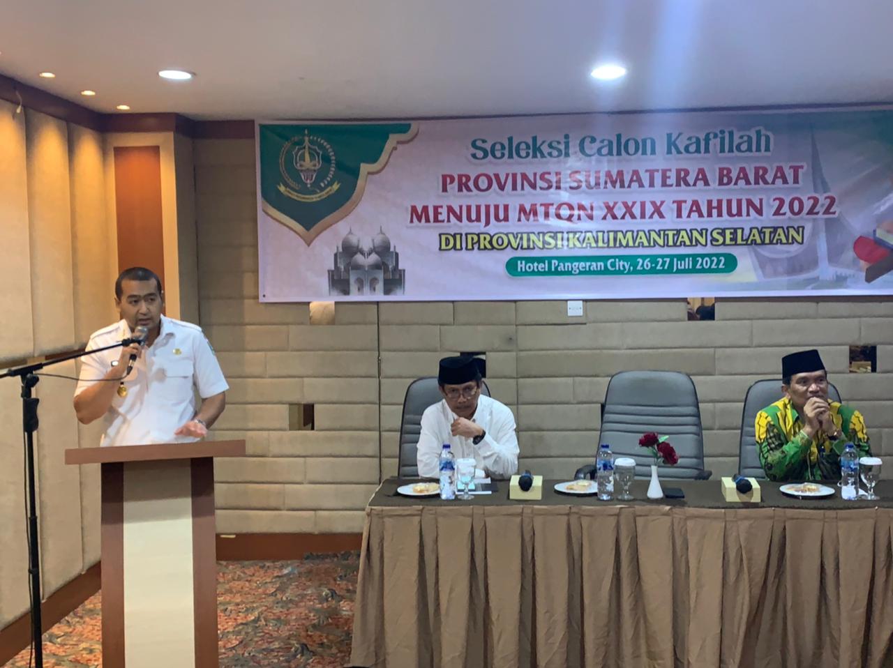 Wagub Audy Targetkan Sumbar Raih Tiga Besar di MTQ Nasional XXIX Kalsel