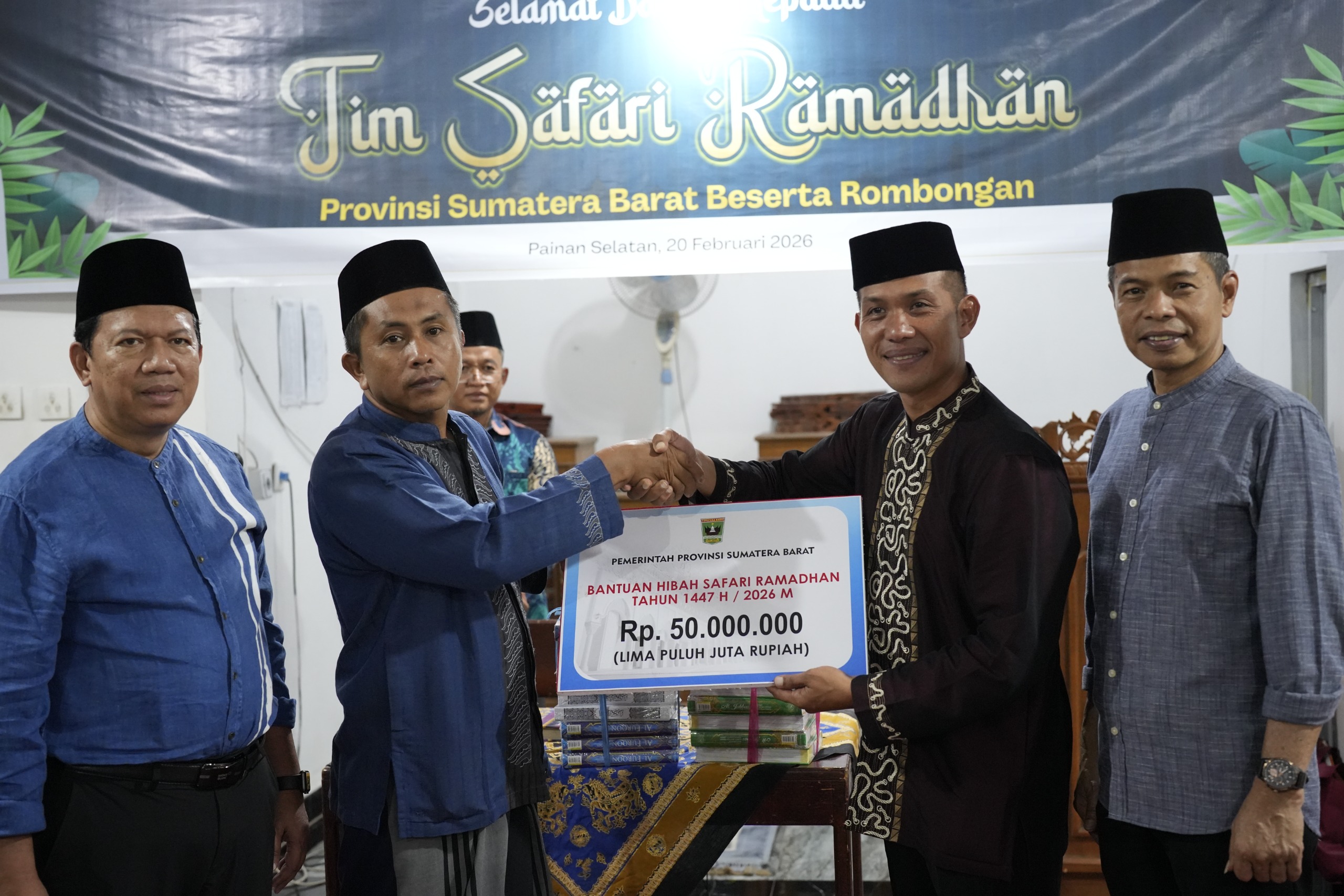 Pererat Silaturahmi, Tim VII Safari Ramadhan Pemprov Sumbar Kunjungi Masjid Nurul Huda Pesisir Selatan