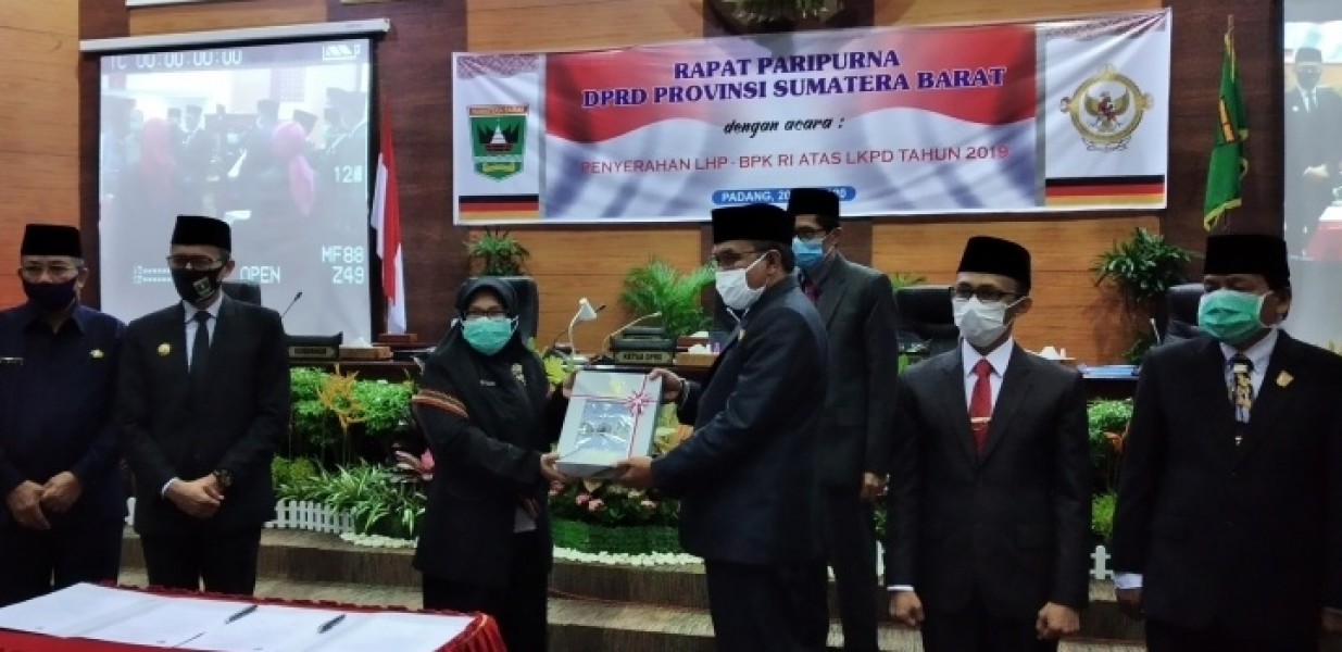 LKPD Sumbar tahun 2019 Raih WTP, BPK Tekankan Beberapa Persoalan