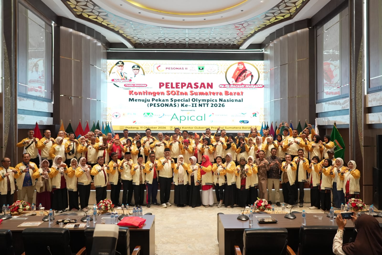Gubernur Mahyeldi Optimis Kontingen SOIna Sumbar Berikan Prestasi Terbaik di PESONAS II NTT