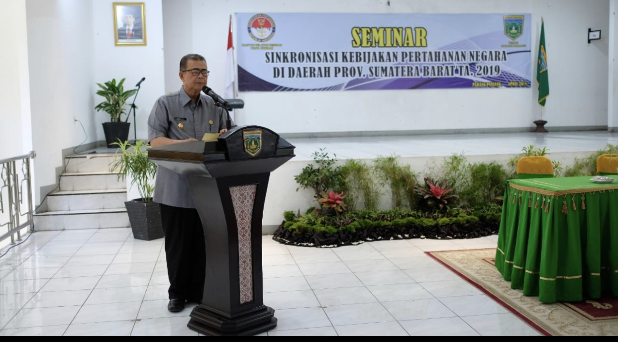 Kanwil Kemenhan Sumbar Gelar Seminar Sinkronisasi Kebijakan Pertahanan Negara di Kota Padang Panjang