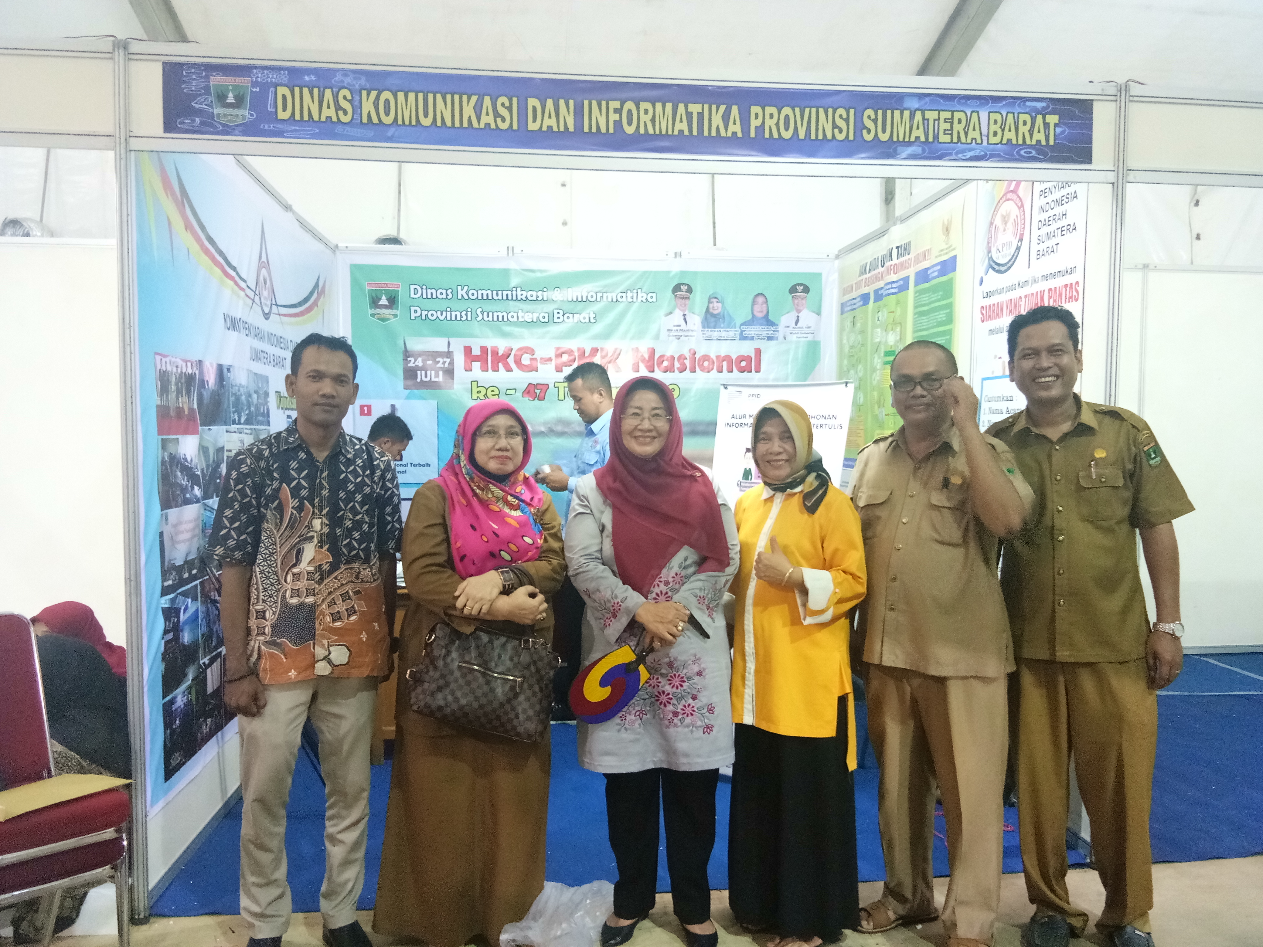 Stan Diskominfo Sumbar Turut Meriahkan Pameran HKG PKK ke-47