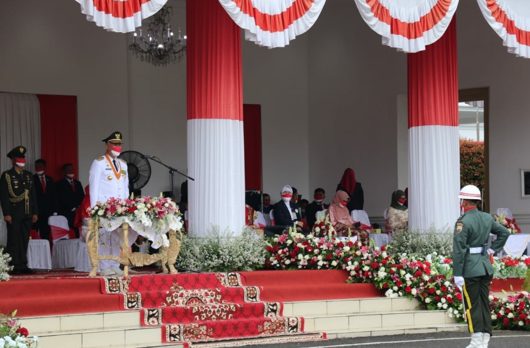 Pertamakali Upacara Peringatan HUT RI di Komplek Gubernuran, Ini Pesan Gubernur dan Wagub Sumbar