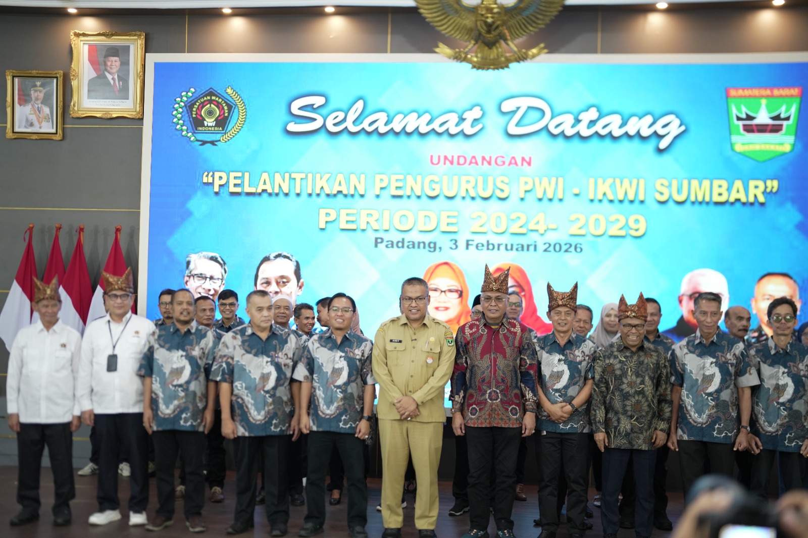 Pengurus PWI dan IKWI Sumbar Periode 2024–2029 Resmi Dilantik