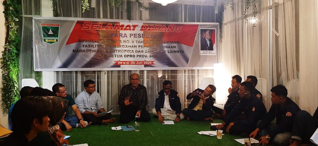 Gandeng Pengurus Karang Taruna. Ketua DPRD Sumbar Sosialisasikan Perda Fasilistasi PPNPZ
