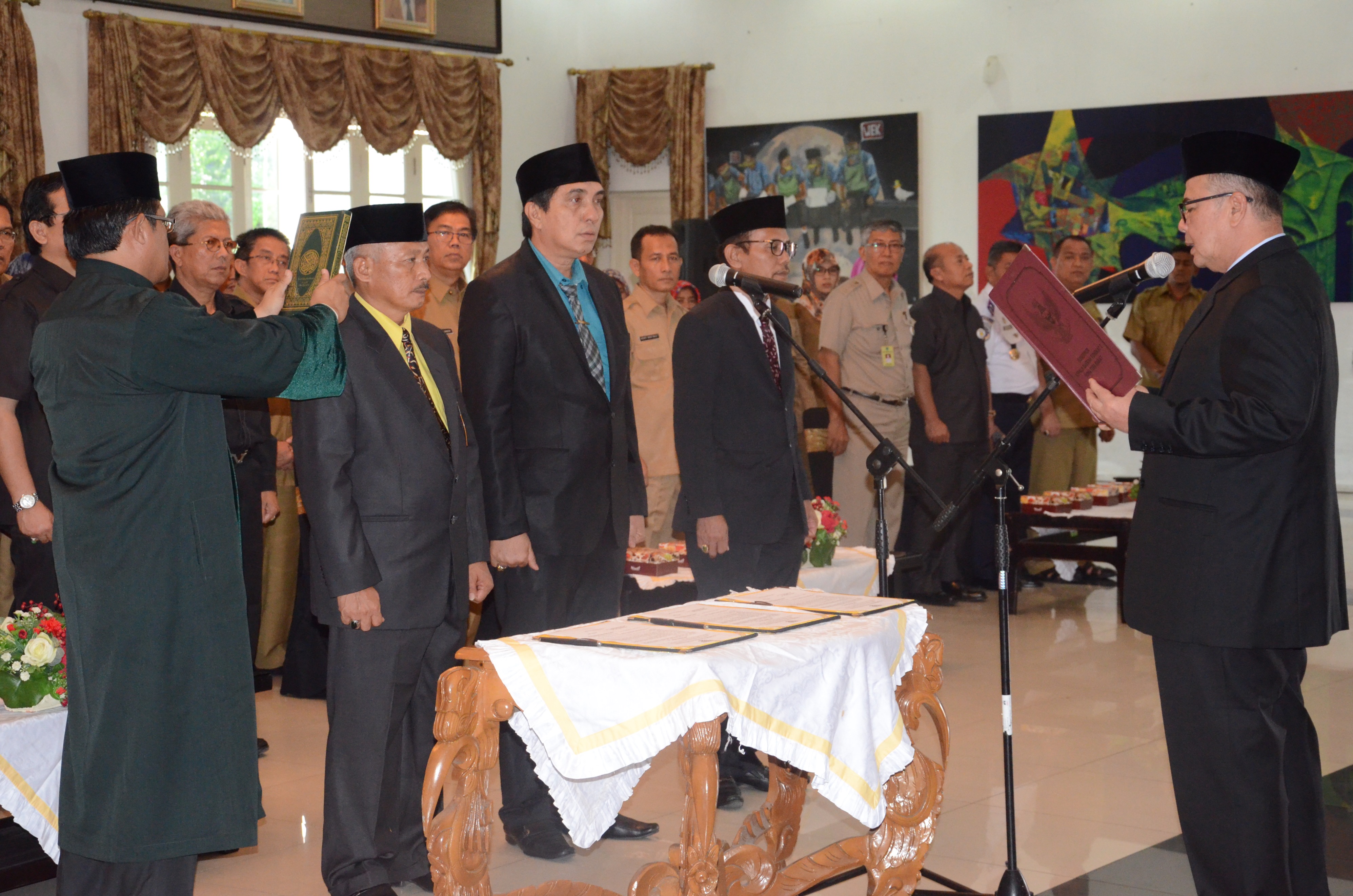Pelantikan Pejabat Pimpinan Tinggi Pratama di Lingkungan Pemerintah Provinsi Sumatera Barat