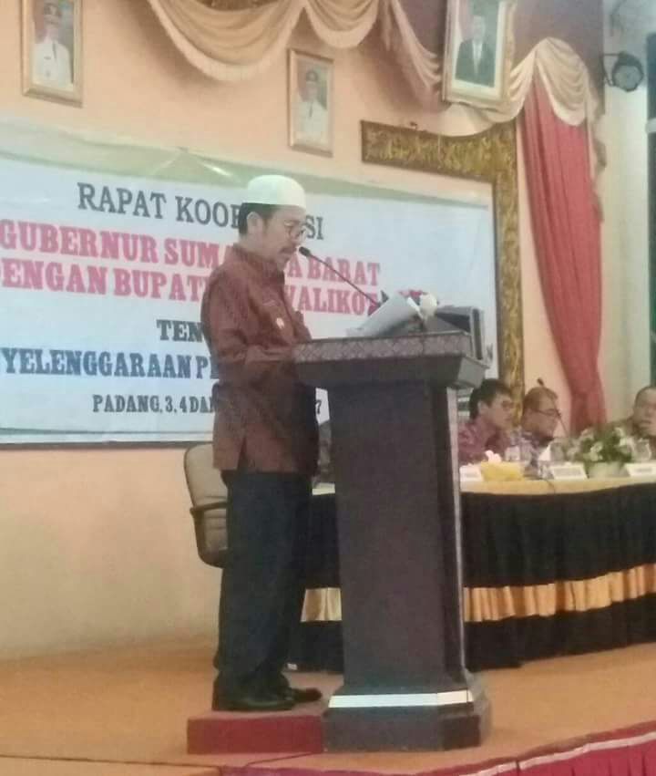 Rakor Gubernur  dan Bupati se Sumatera Barat pecahkan Berbagai Persoalan