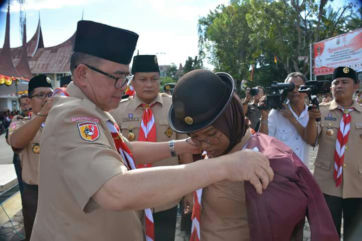 Wagub Nasrul Abit, Jadikan Pramuka Sebagai Penbinaan Mental Generasi Muda Bangsa