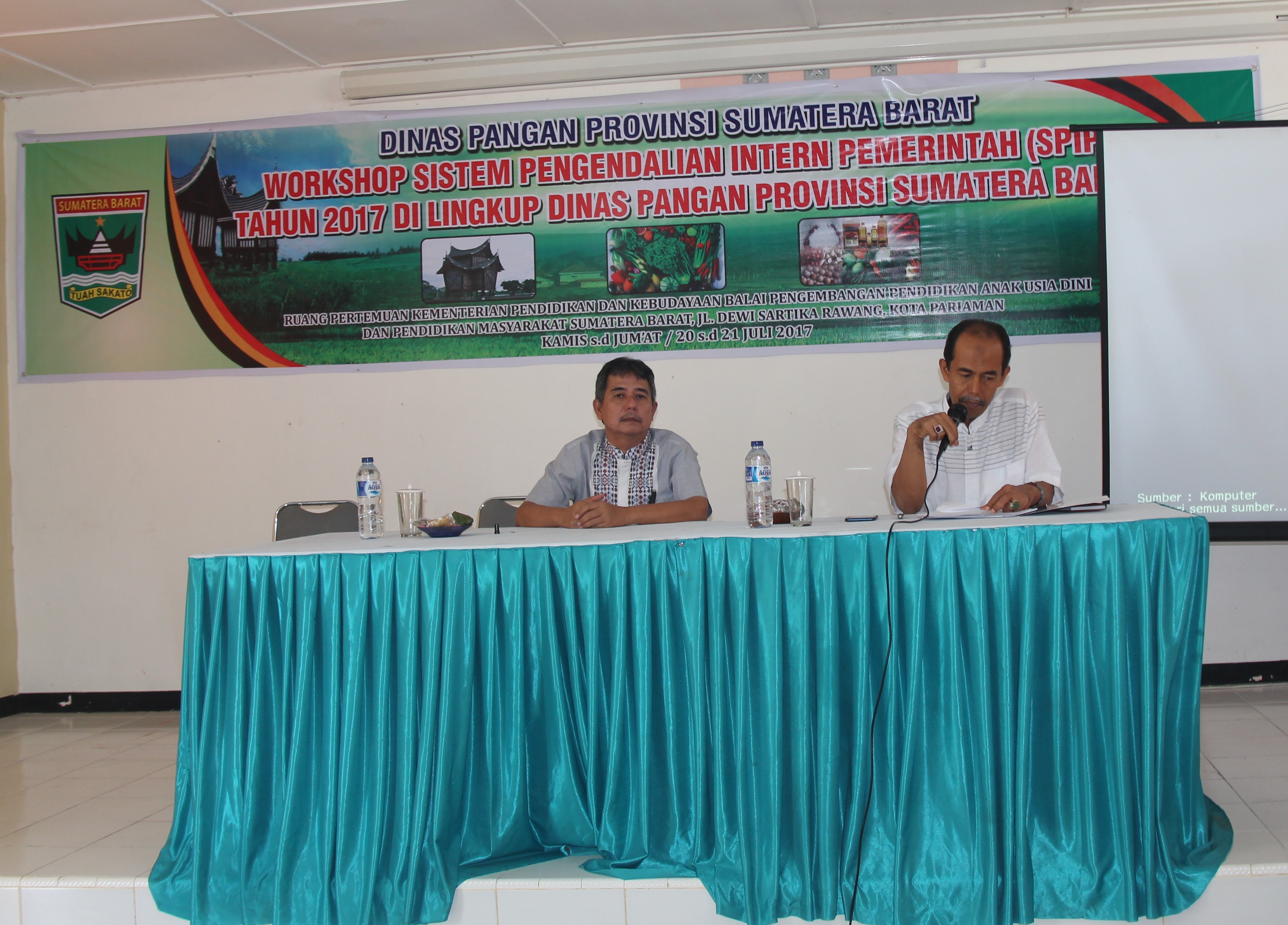 Workshop Sistem Pengendalian Intern Pemerintah (SPIP) Lingkup Dinas Pangan Prov. Sumbar