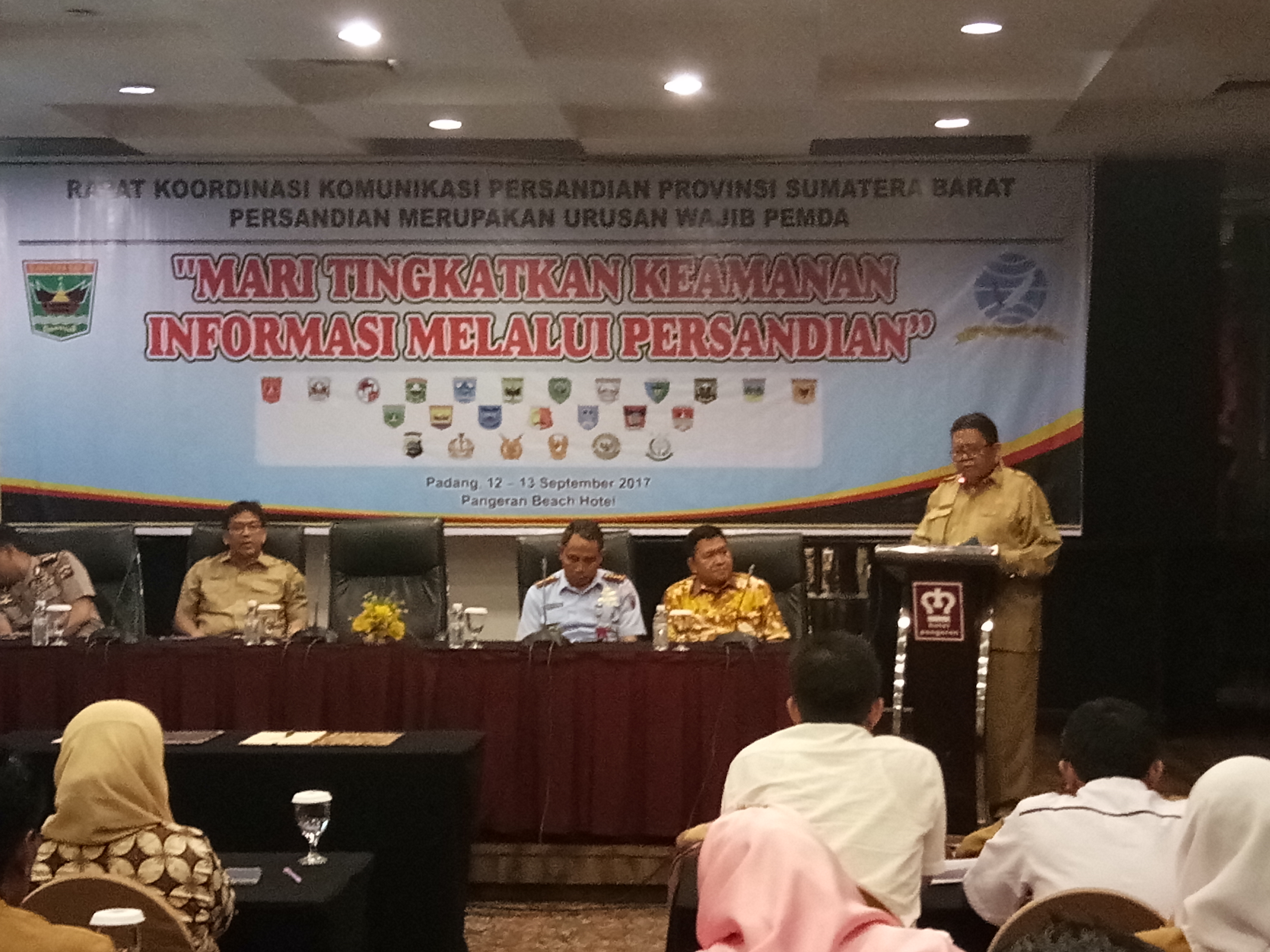 Rapat Koordinasi Komunikasi Persandian Provinsi Sumatera Barat Tahun 2017 