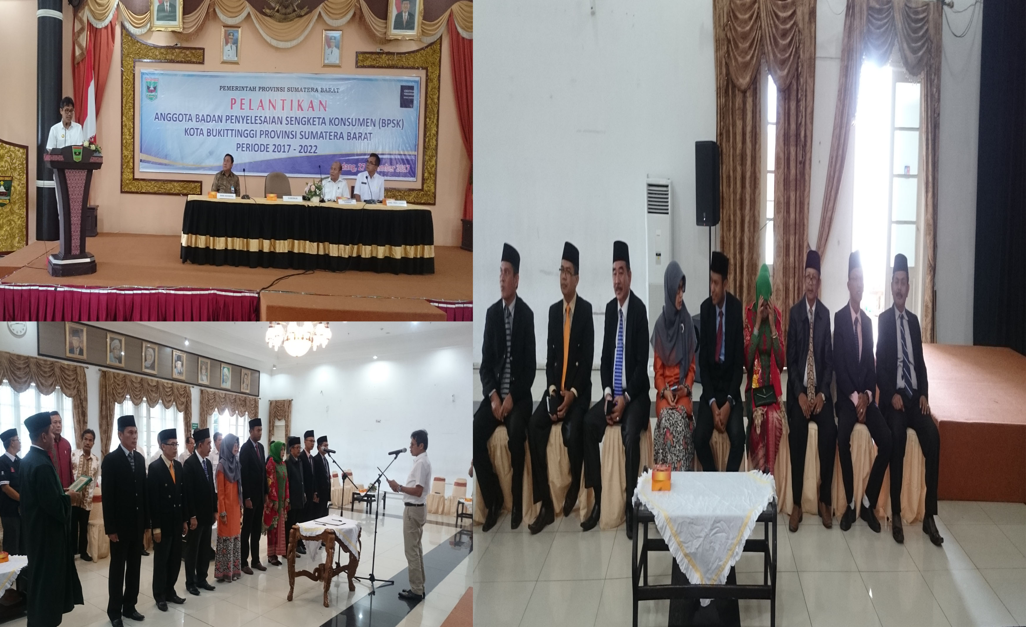 PELANTIKAN ANGGOTA BPSK KOTA BUKITTINGGI 2017 - 2022