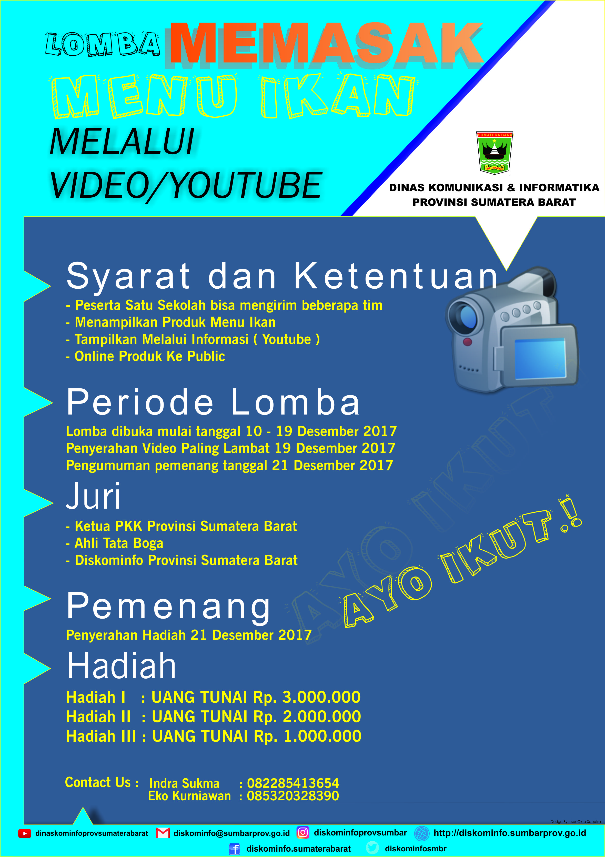 Lomba Memasak Menu Ikan Melalui Video/Youtube