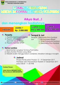 Lomba Pembuatan Media Informasi Agro-Tourism