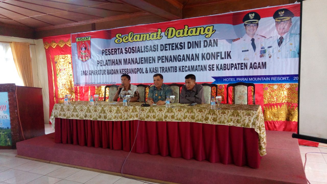 Kaban Kesbangpol Sumbar tekankan pentingnya deteksi dini untuk tangkal ATHG di Agam