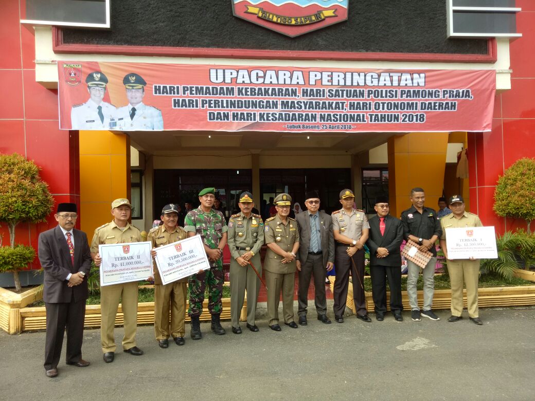 Upacara Peringatan Hut Satpol PP dan Damkar Kab. Agam