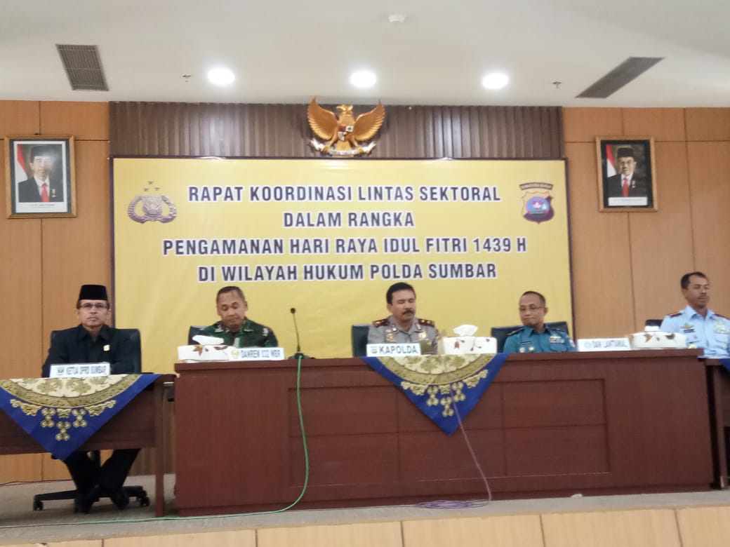 Amankan Idul Fitri, Polda Sumbar Gelar Rakor Lintas Sektoral