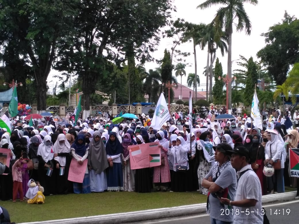 Aksi Damai Bela Palestina Berlangsung Tertib