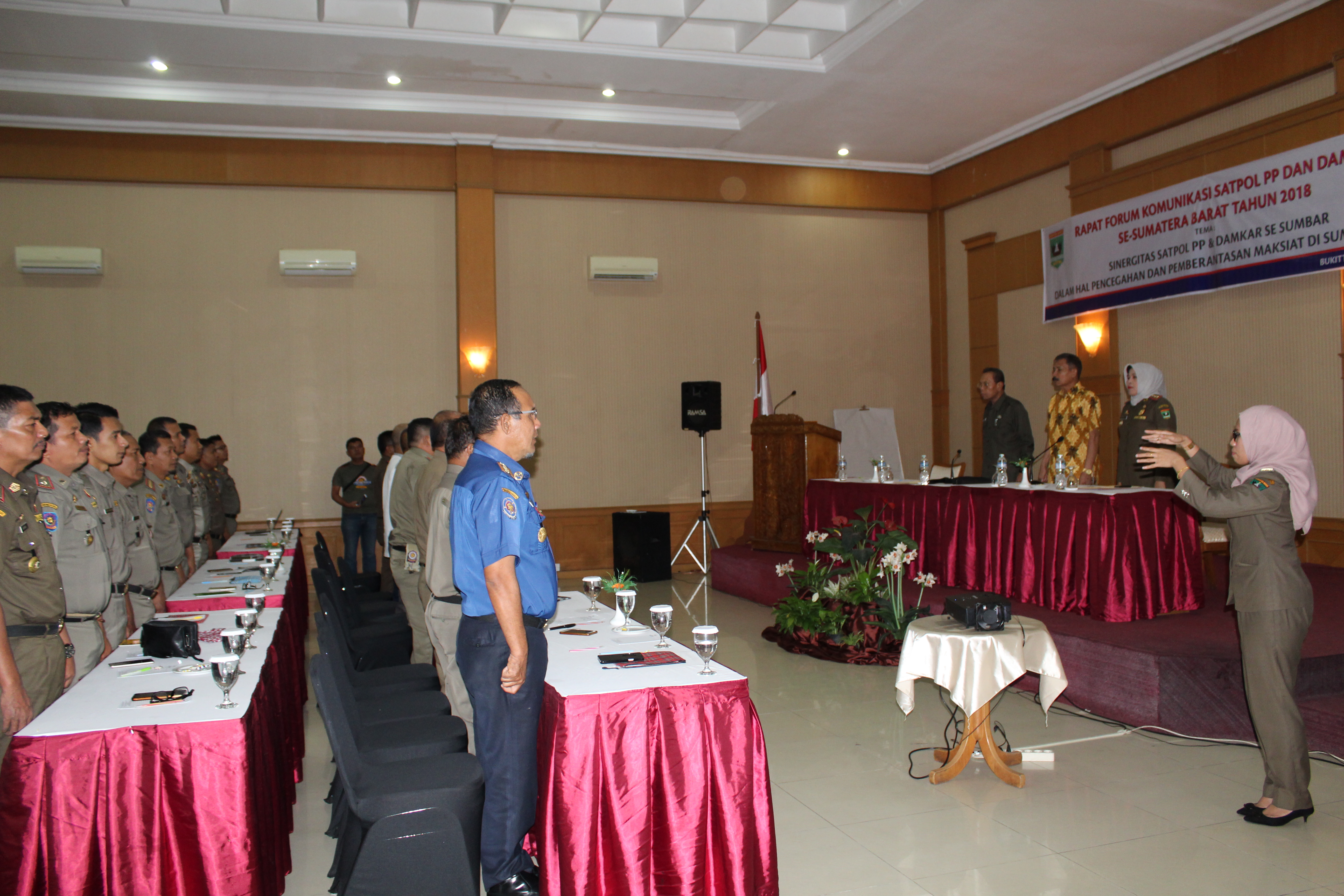 Rapat Forum Komunikasi  Satpol PP dan Damkar Se-Sumatera Barat Tahun 2018