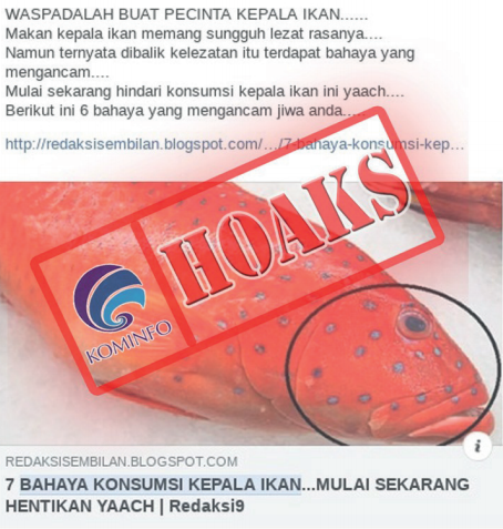 [Hoax] Bahaya Konsumsi Kepala Ikan Karena Mengandung Racun