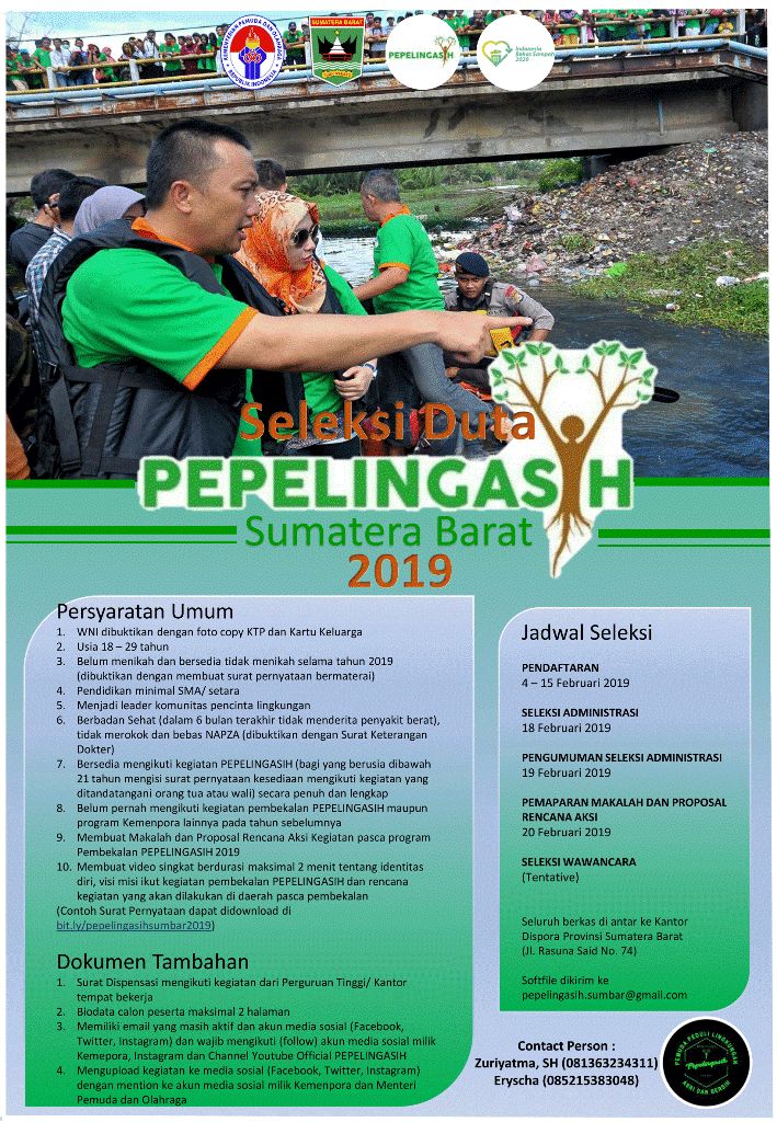 SELEKSI DUTA PEPELINGASIH SUMATERA BARAT 2019