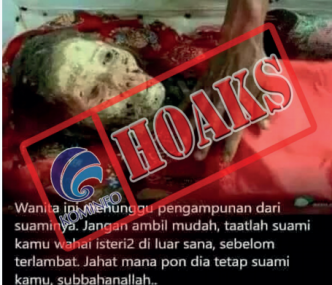 [Hoax] Wanita Ini Menunggu pengampunan dari suaminya