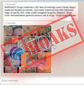 [Hoax] Kertas ‘Happy’ LSD Beredar di Anak-Anak