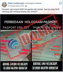 [Hoax] Hologram Garuda Hilang di Paspor Indonesia