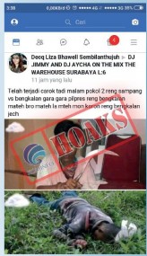 [Hoax] Telah terjadi carok tadi malam pokol 2 reng sampang vs bangkalan karena Pilpres