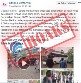 1.000 TKA Asal China Sedang Berjalan Kaki Di Perumahan BMW