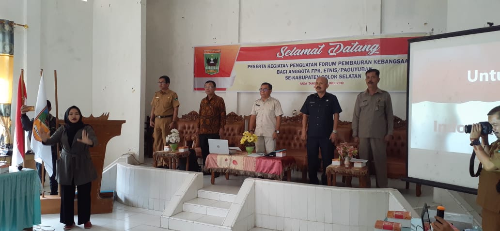 Dorong Pemantapan Persatuan Paguyuban di Solok Selatan, Kesbangpol Sumbar Gelar Forum Pembauran Kebangsaan